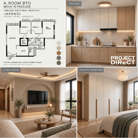Japandi package design board