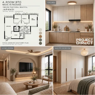 Official Project Direct Japandi BTO package design board